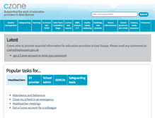 Tablet Screenshot of czone.eastsussex.gov.uk