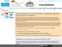 Tablet Screenshot of consult.eastsussex.gov.uk